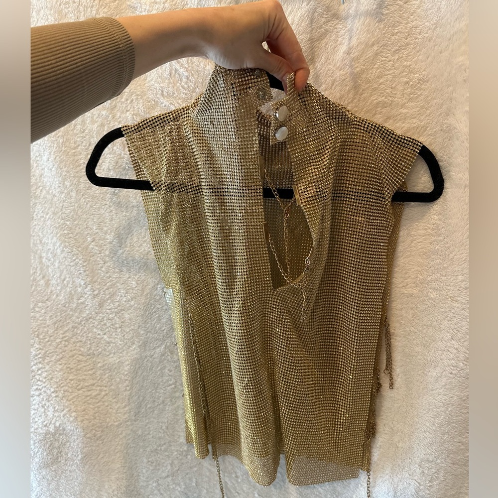 Gold Rhinestone Top - Picture 3 of 3